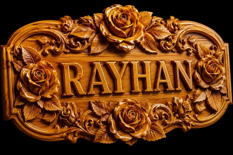Names On Wooden Flowers
