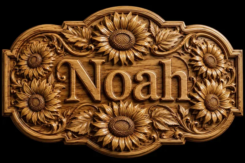 Names On Wooden Flowers