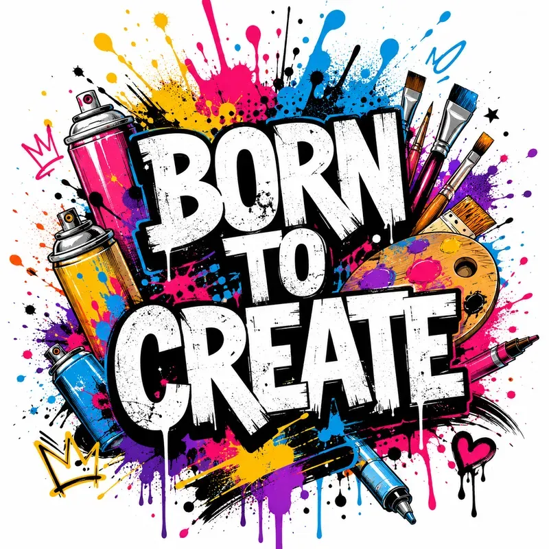 Creative Splash Typography Tshirts
