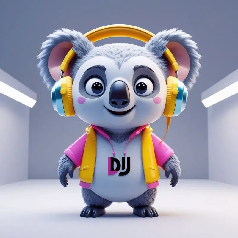 3D Cute Vinyl Mascot Logo Generator