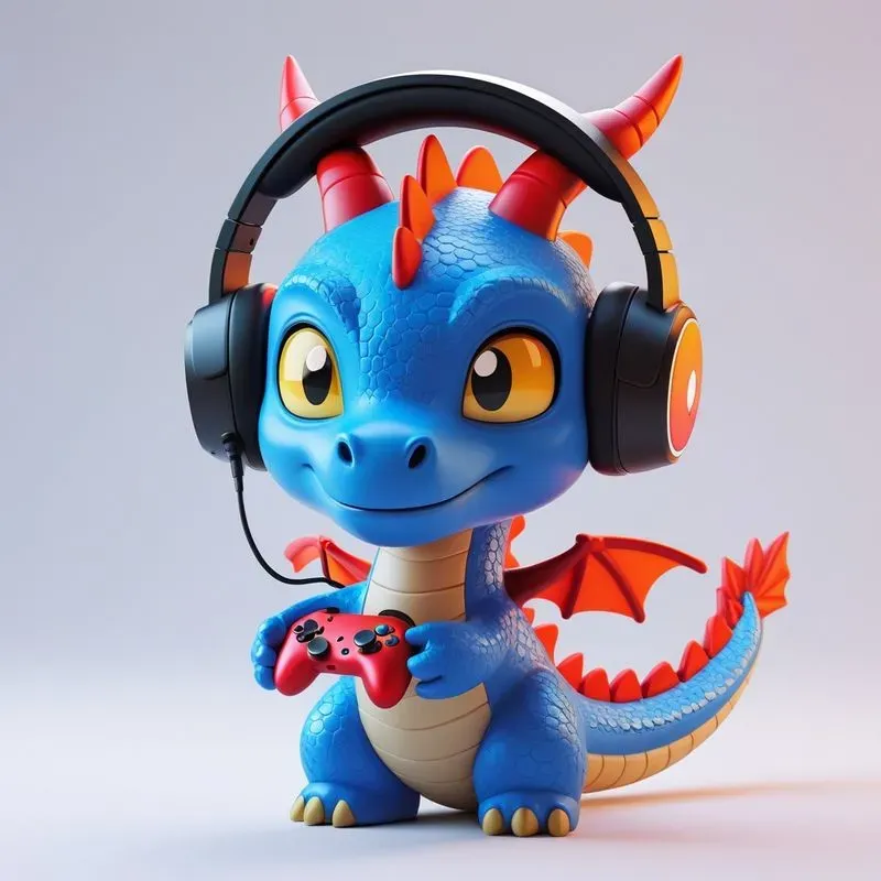 3D Cute Vinyl Mascot Logo Generator