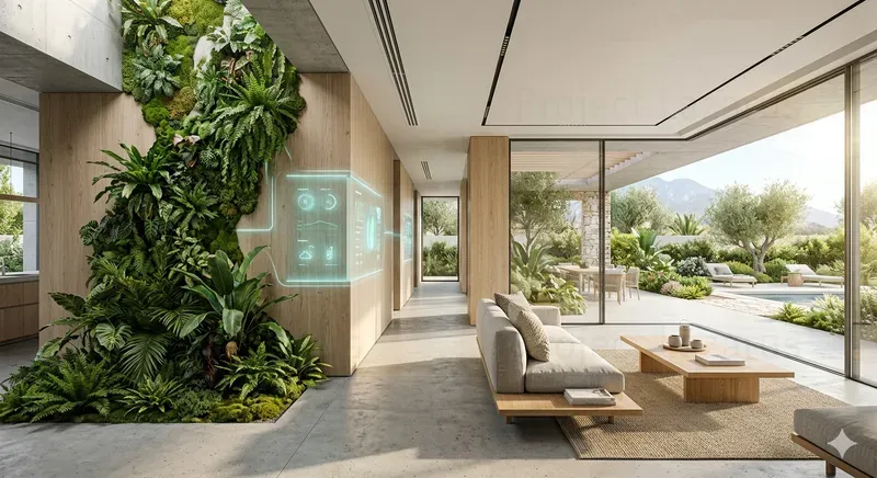 Smart Biophilic Living Rooms