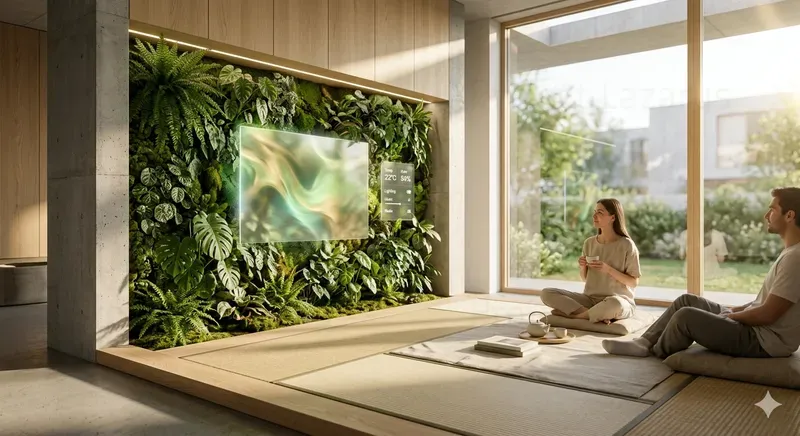 Smart Biophilic Living Rooms