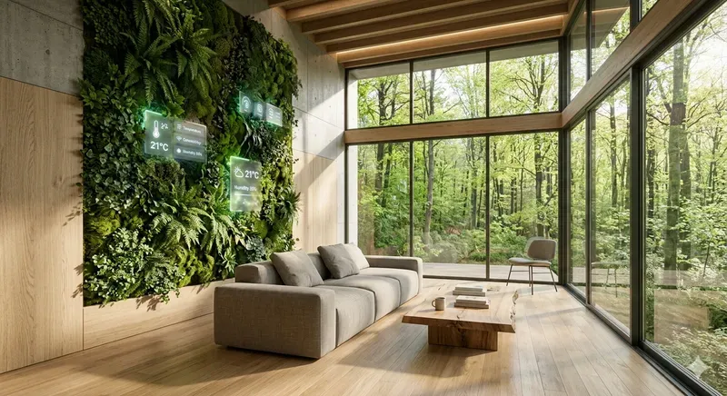 Smart Biophilic Living Rooms