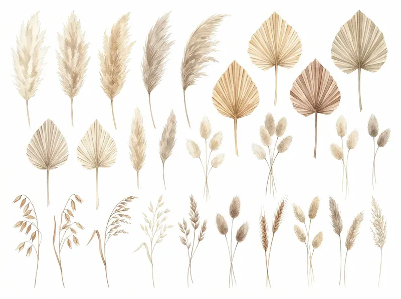 Minimalist Neutral Watercolor Florals