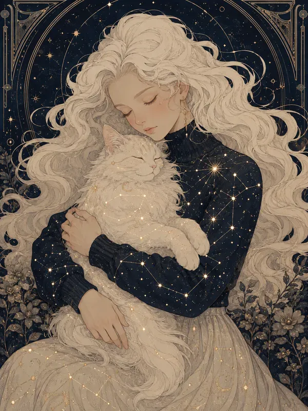 Ethereal Art Nouveau Embraces