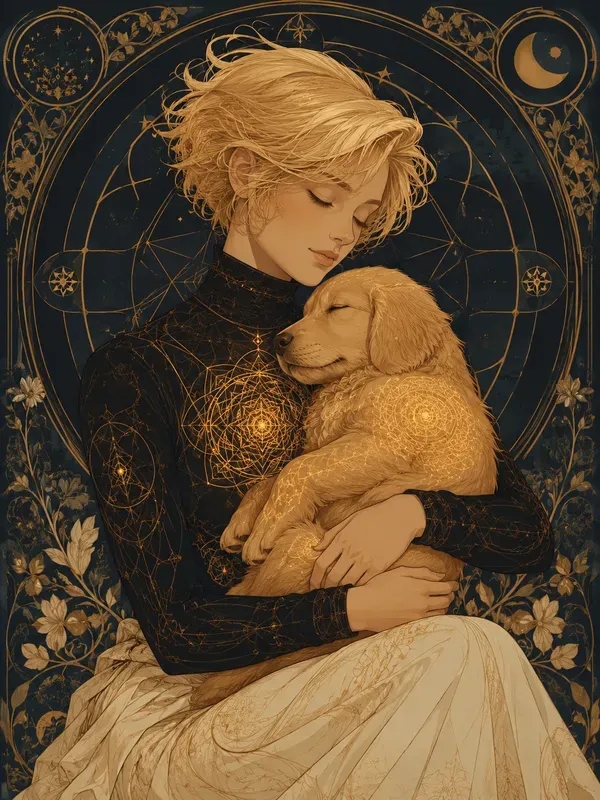 Ethereal Art Nouveau Embraces