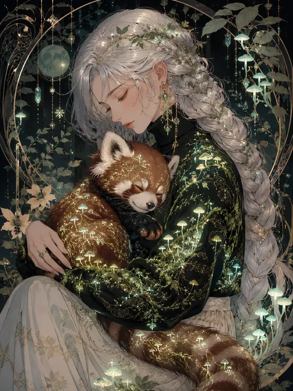 Ethereal Art Nouveau Embraces