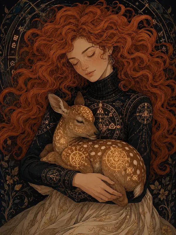 Ethereal Art Nouveau Embraces