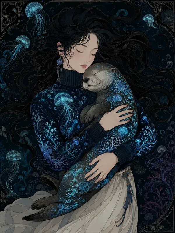Ethereal Art Nouveau Embraces