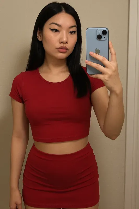 Realistic Mirror Selfie Women