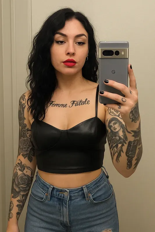 Realistic Mirror Selfie Women
