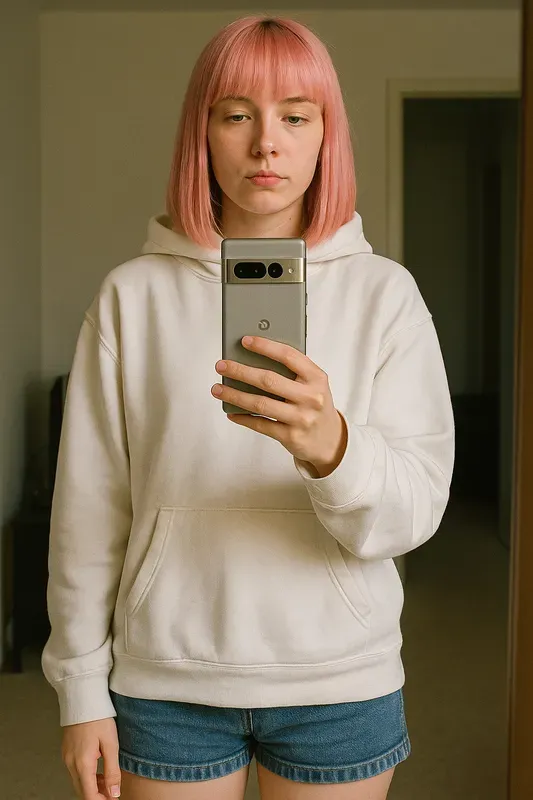 Realistic Mirror Selfie Women