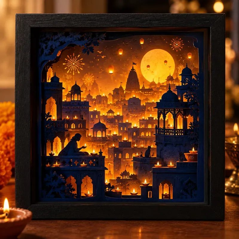 Papercut Shadow Box Worlds