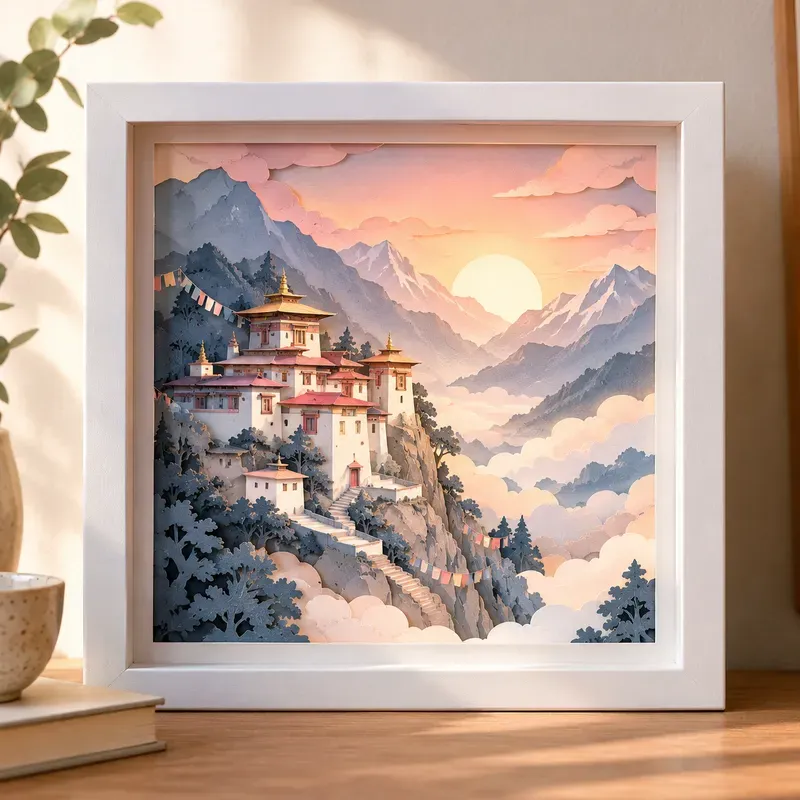 Papercut Shadow Box Worlds