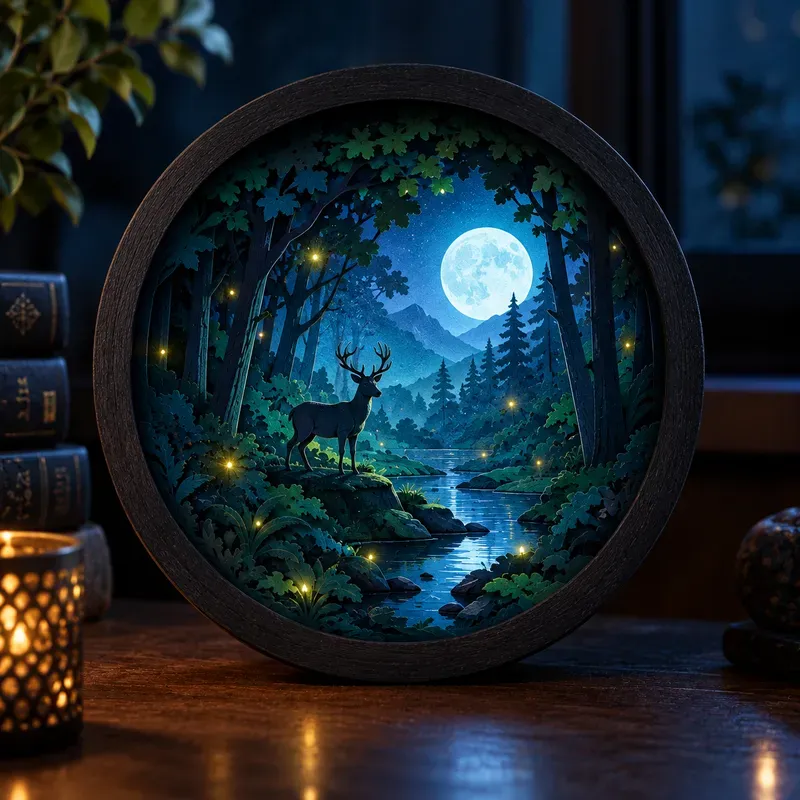 Papercut Shadow Box Worlds