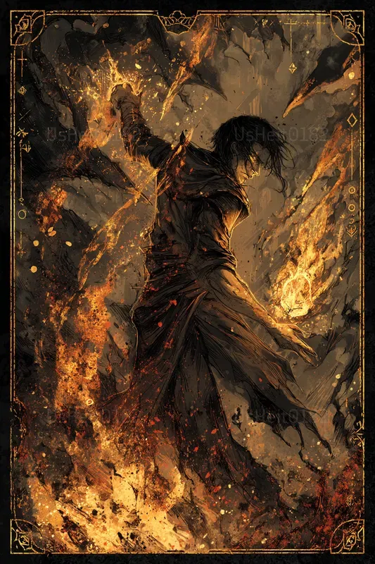 Dark Magic Wizard Cards