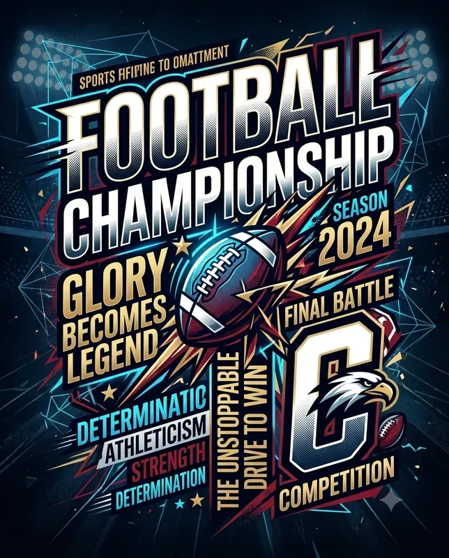 Sports Typography Poster Generator