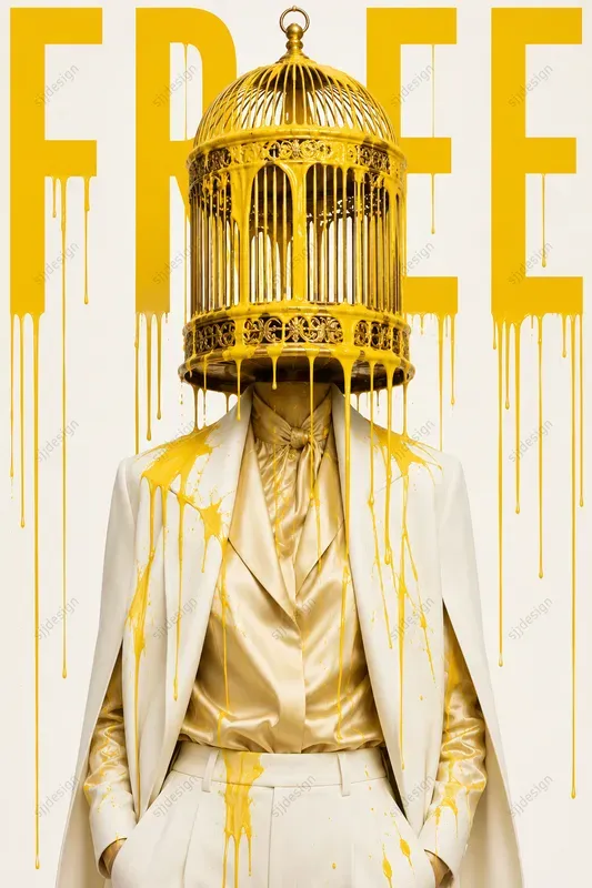 Editorial Dada Fashion Poster Art