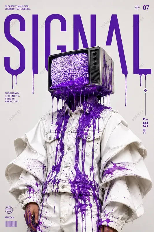 Editorial Dada Fashion Poster Art