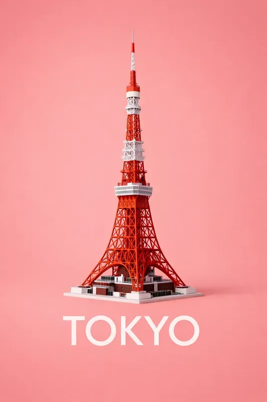 Minimal 3D Landmark Art