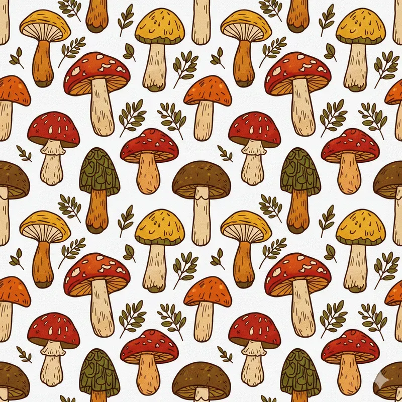 Gouache Style Seamless Patterns