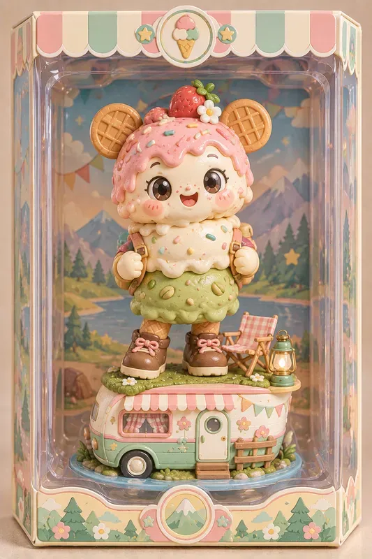 Mini Food Friends Collectible 3D Toys
