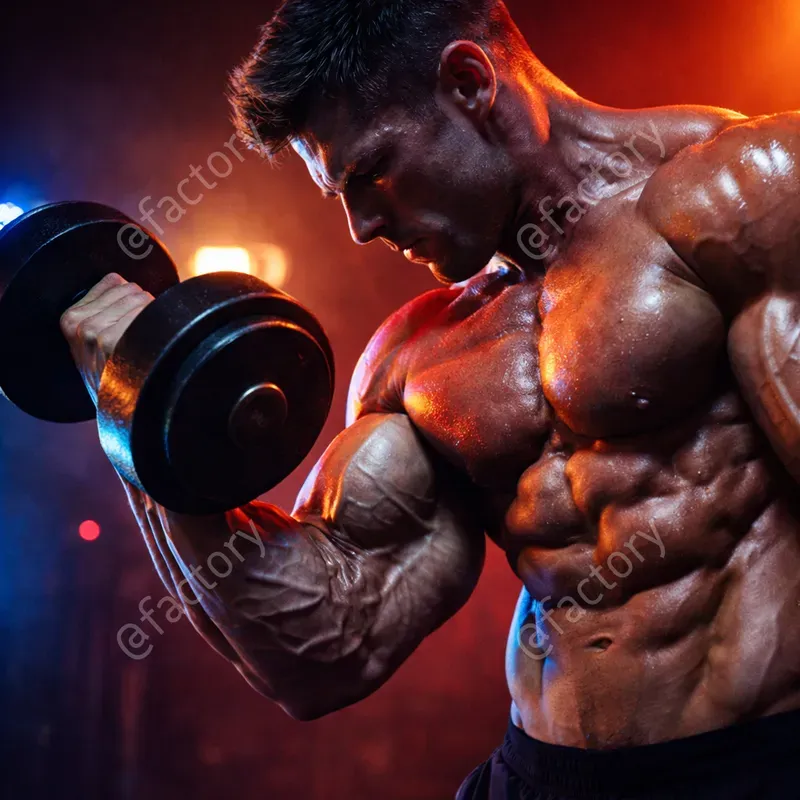 Ultrarealistic Cinematic Gym Photography