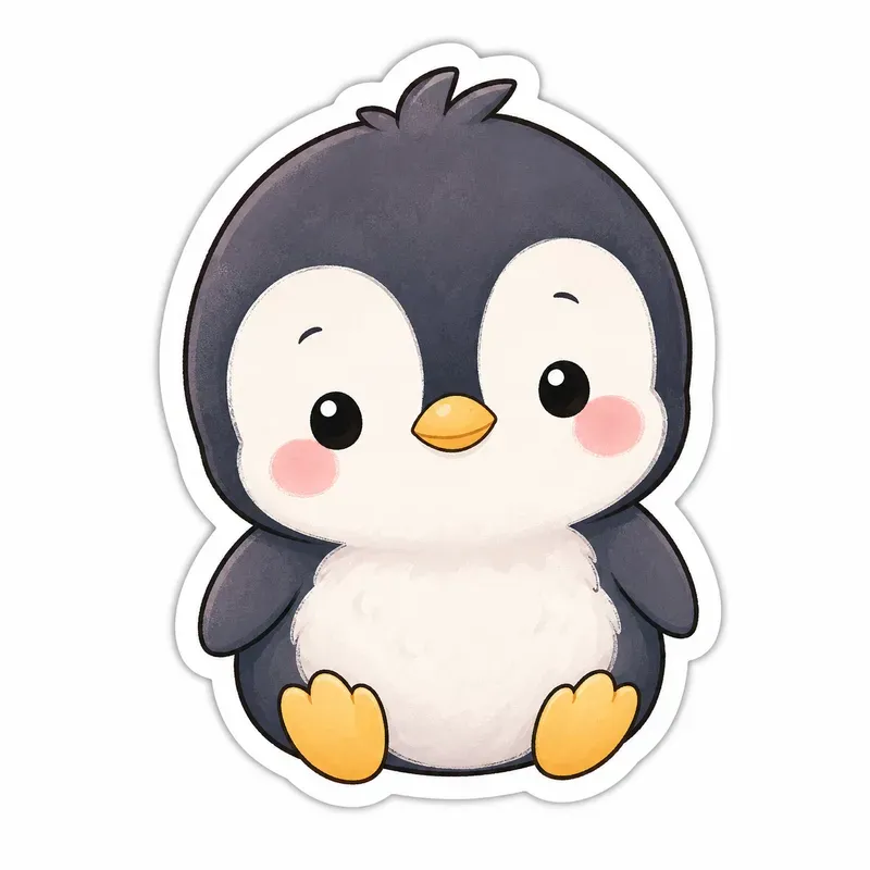 Cute Chibi Animal Stickers