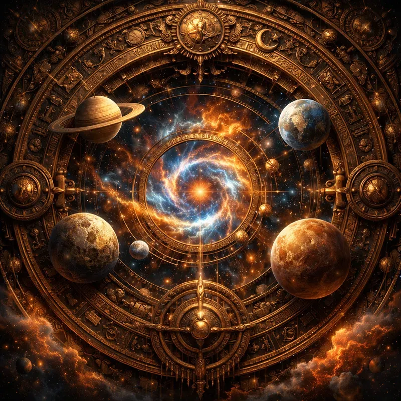 Celestial Clockwork Universe Portal Art