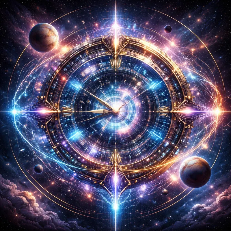 Celestial Clockwork Universe Portal Art