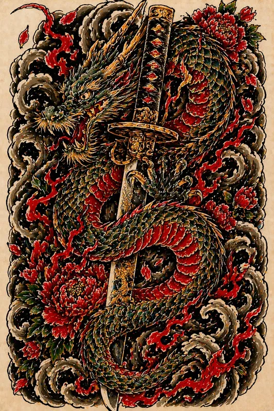 Bold Japanese Traditional Tattoo Designs