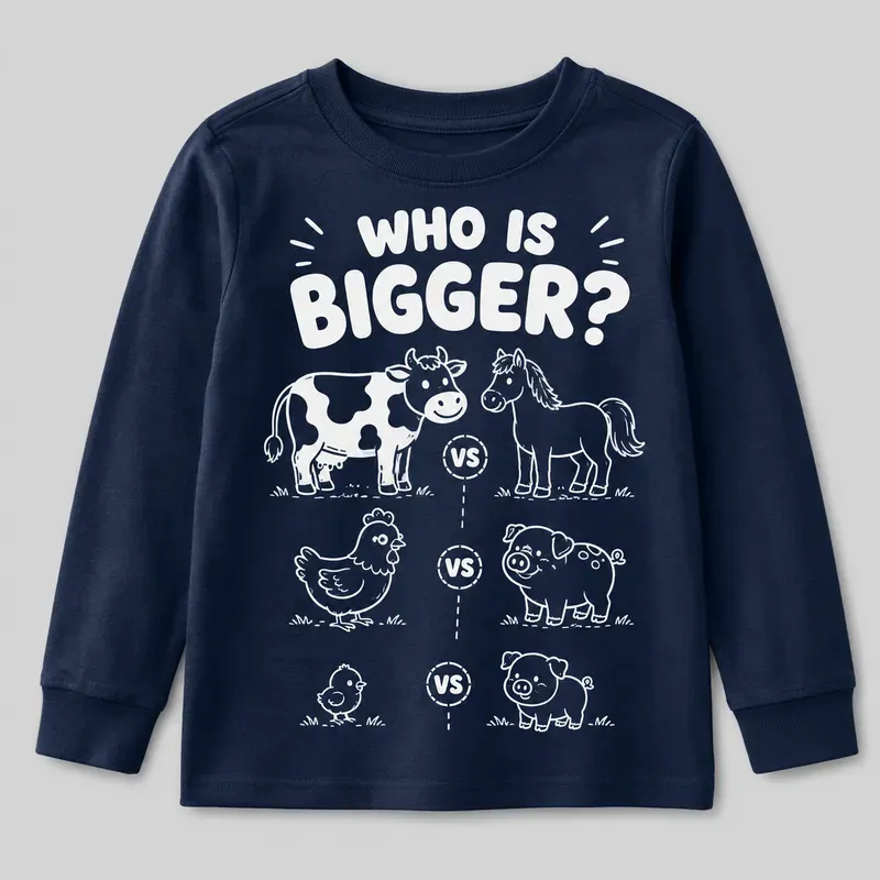 Educational Comparison Kids Tshirts