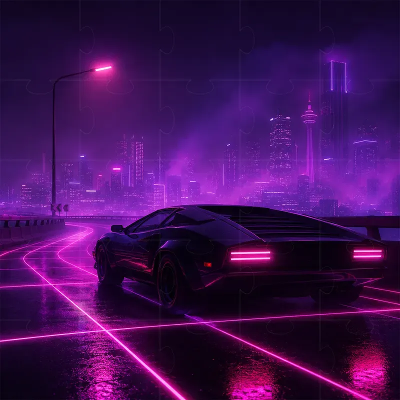 Retro Synthwave Neon Noirs