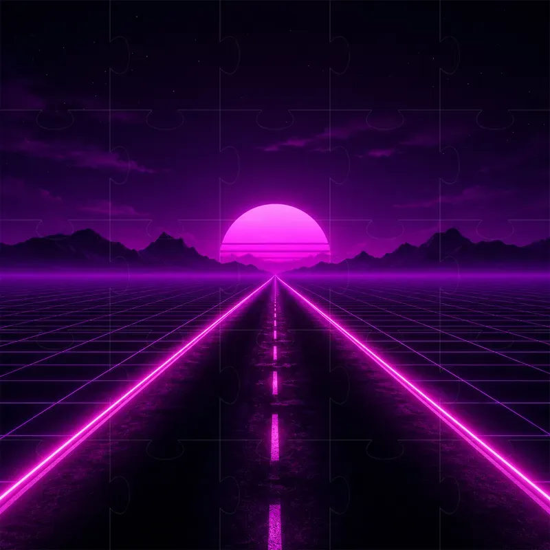 Retro Synthwave Neon Noirs