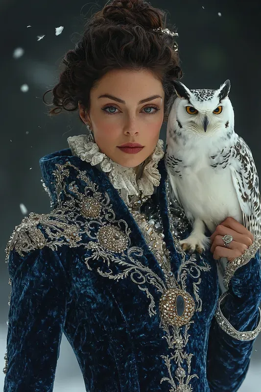 Sapphire Owl Sovereign Fantasy Art