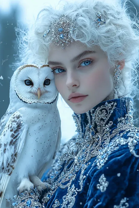 Sapphire Owl Sovereign Fantasy Art