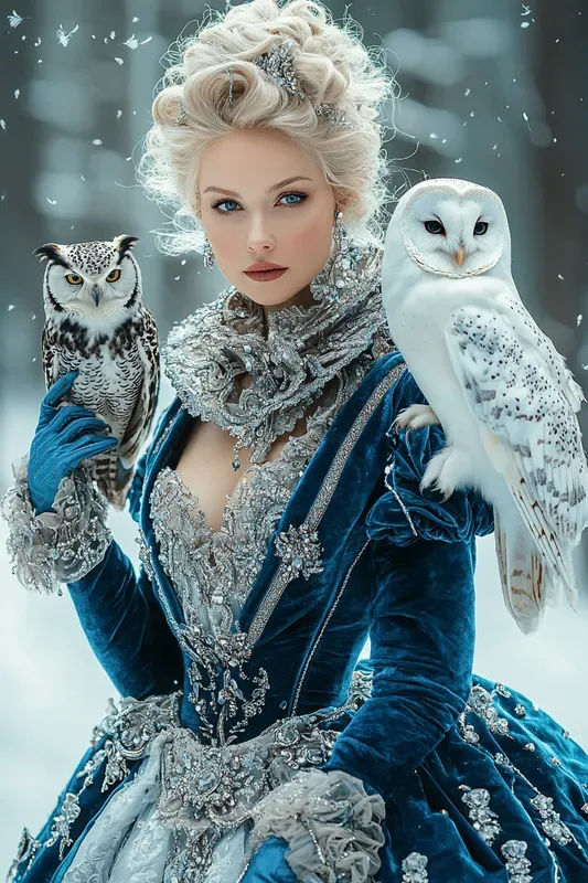 Sapphire Owl Sovereign Fantasy Art