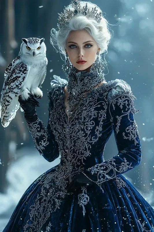 Sapphire Owl Sovereign Fantasy Art