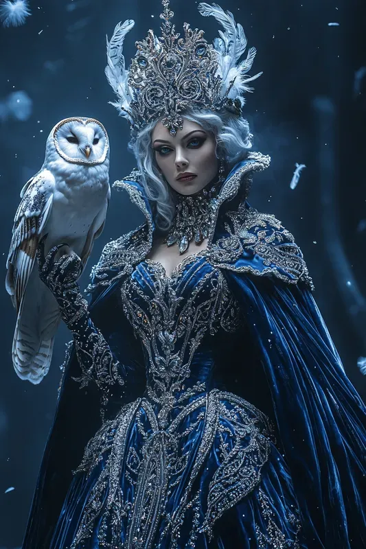 Sapphire Owl Sovereign Fantasy Art
