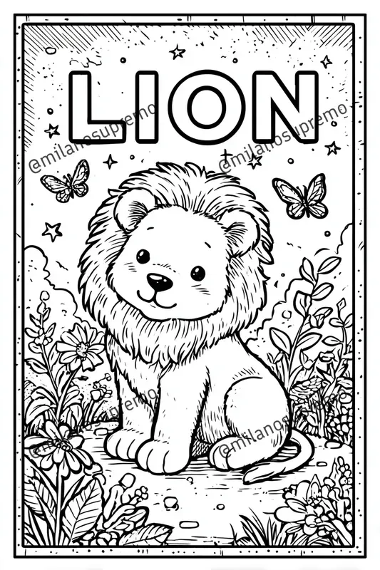 Kawaii Kids Coloring Pages Bold Words