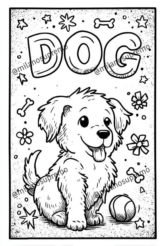 Kawaii Kids Coloring Pages Bold Words