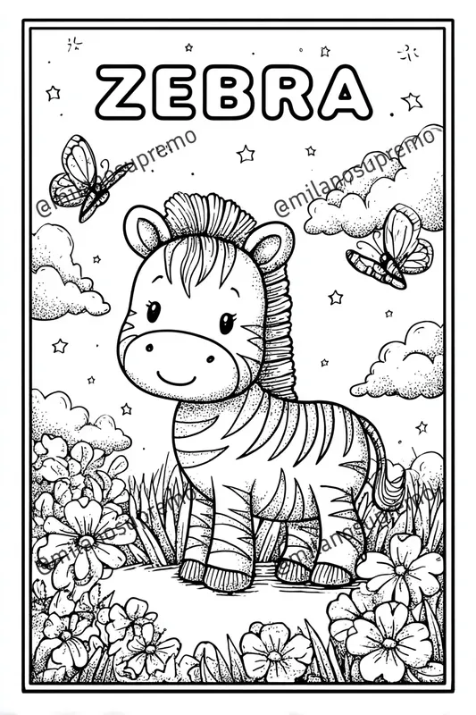 Kawaii Kids Coloring Pages Bold Words
