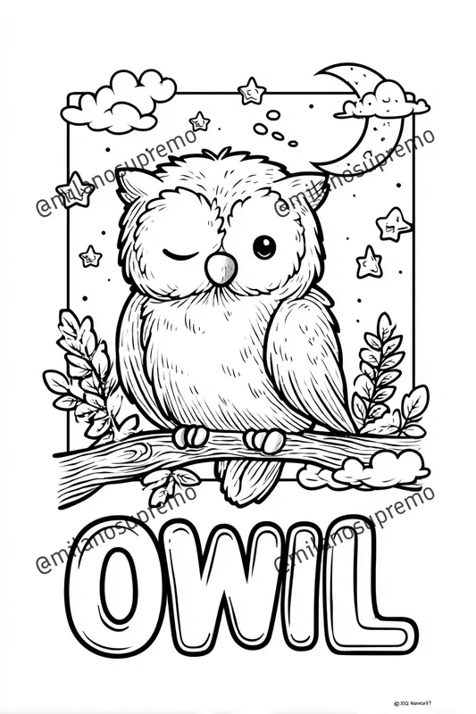 Kawaii Kids Coloring Pages Bold Words