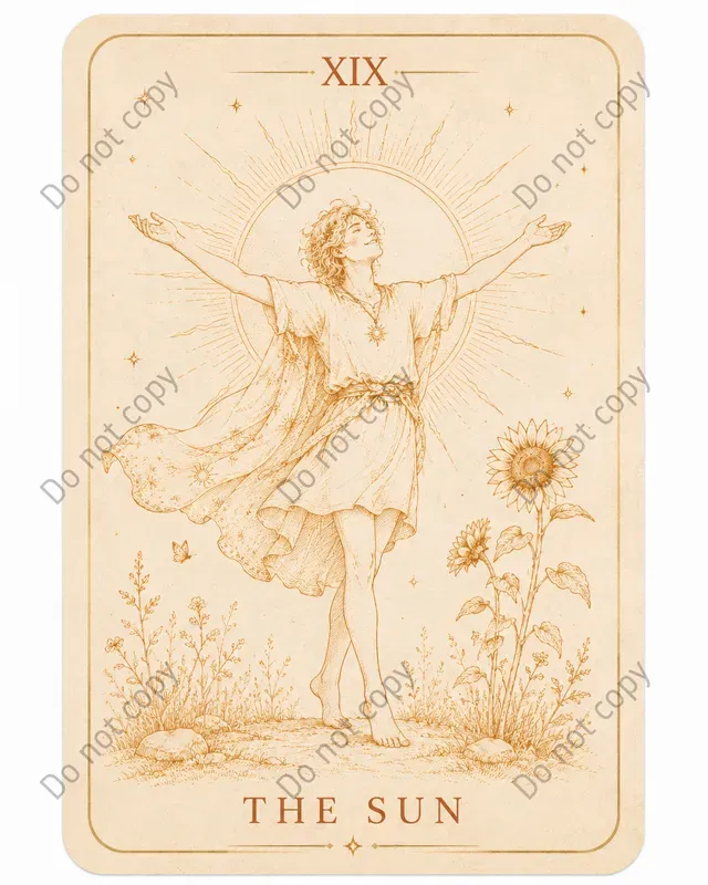 Modern Tarot Deck Face Cards