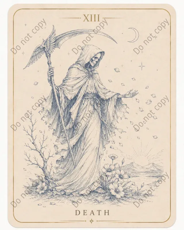 Modern Tarot Deck Face Cards