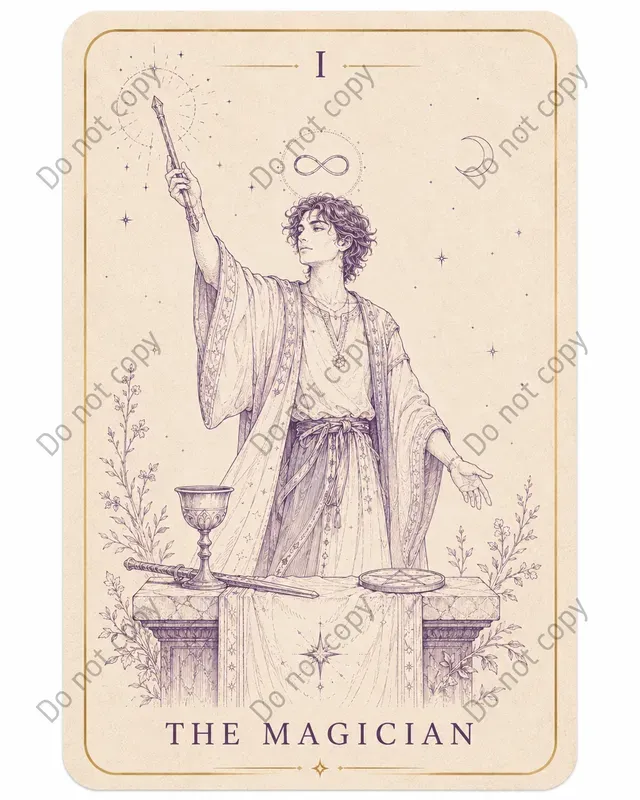 Modern Tarot Deck Face Cards