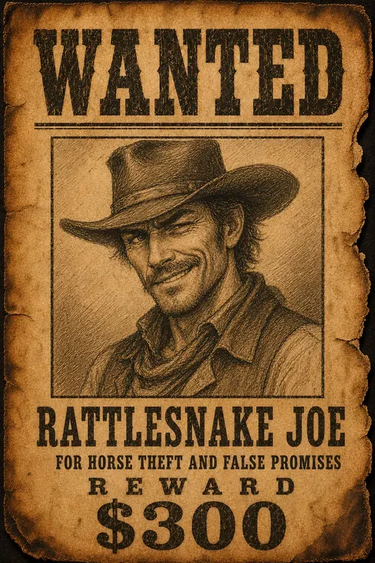 Wild West Wanted Poster Studios