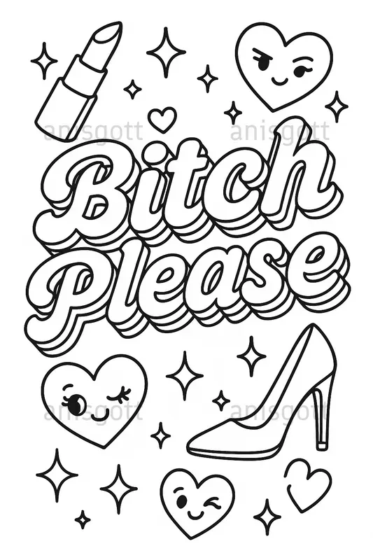 Swear Word Coloring Pages For Adults
