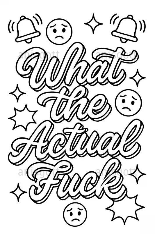 Swear Word Coloring Pages For Adults
